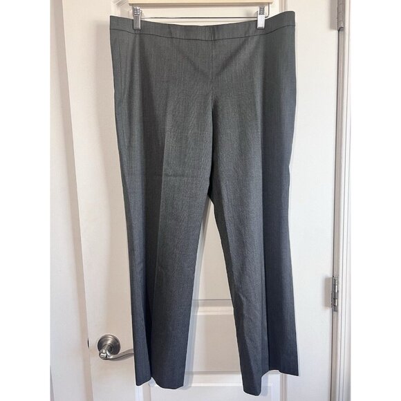 Hugo Boss Tulea Side Zip Trouser Pants Stretch Wool Gray Sz 10 $255 MSRP - Picture 10 of 11